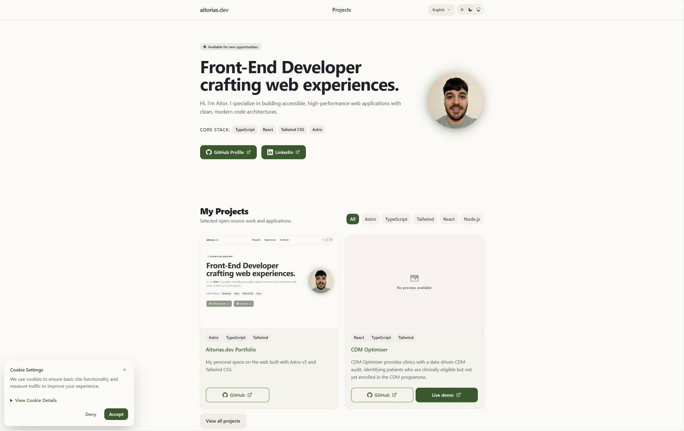 Screenshot of Aitorias.is-a.dev Portfolio